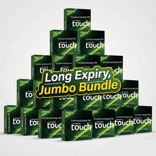 Touch Dotted Condoms (72 Pack) | Jumbo Wholesale Bundle | 24 x 3s