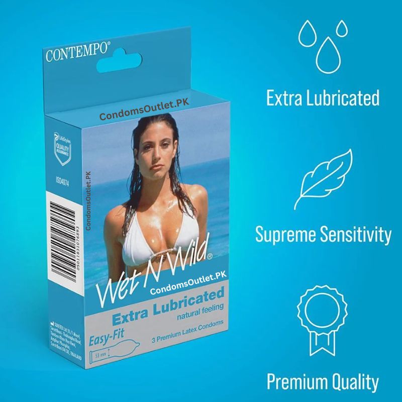 Wet N Wild Extra Lubricated Condoms 3's - Ultra Thin & Smooth