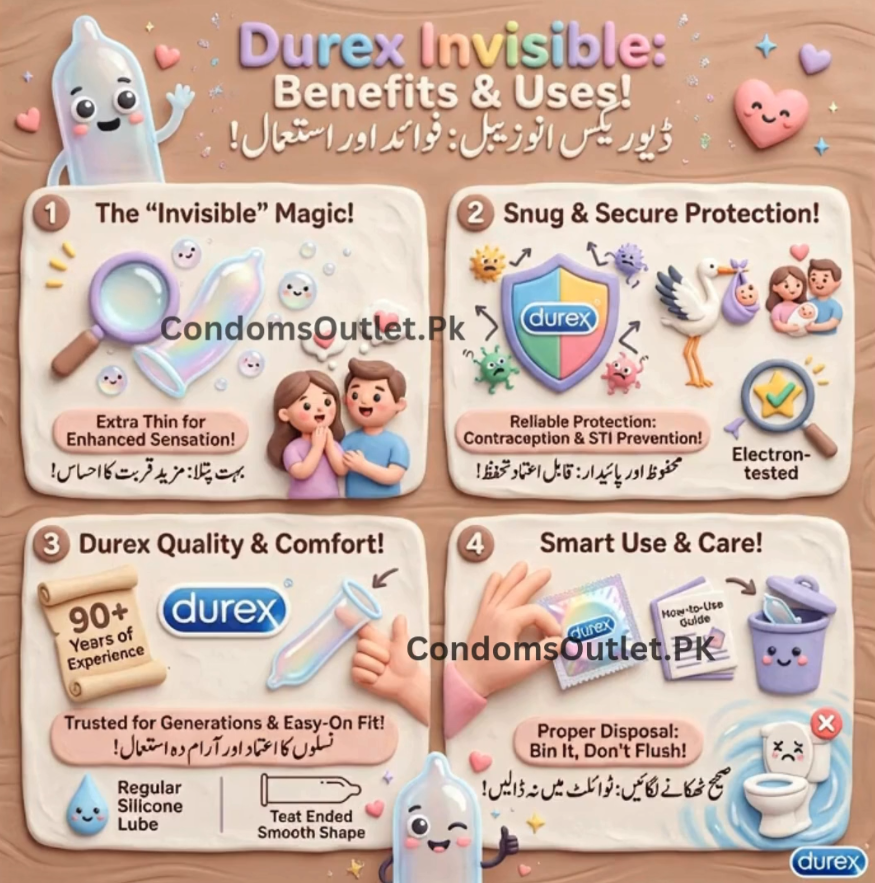 durex invisible condoms benefits uses in urdu Video