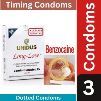 Unidus Long Love Condoms 3s - CondomsOutlet.Pk