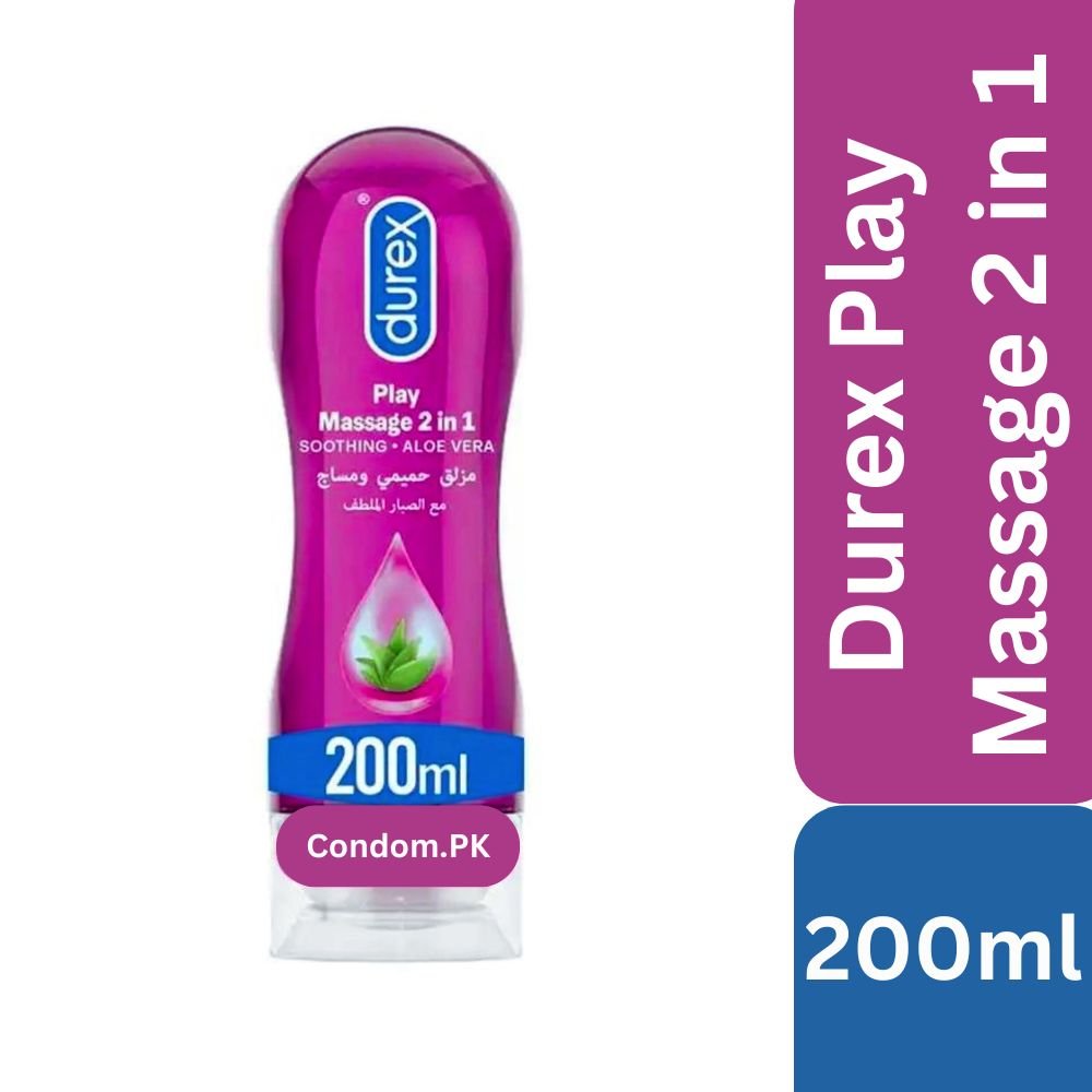 Durex Massage 2 in 1 Aloe Vera Soothing Lube 200ml 1 Durex Massage 2 in 1 Aloe Vera Soothing Lube 200ml