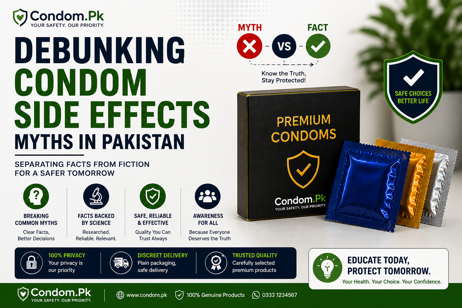 Debunking Condom Side Effects Myths in Pakistan 1 Debunking Condom Side Effects Myths in Pakistan