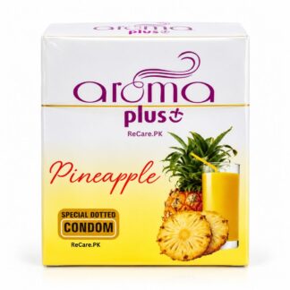 Aroma Plus Pineapple Dotted Condoms 3 Pack
