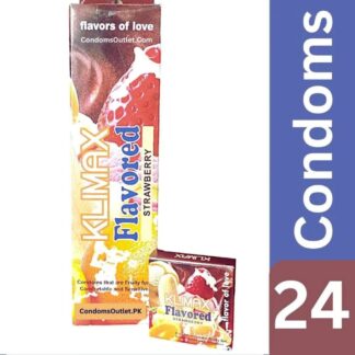 Klimax Strawberry Flavored Condoms 24 Pack